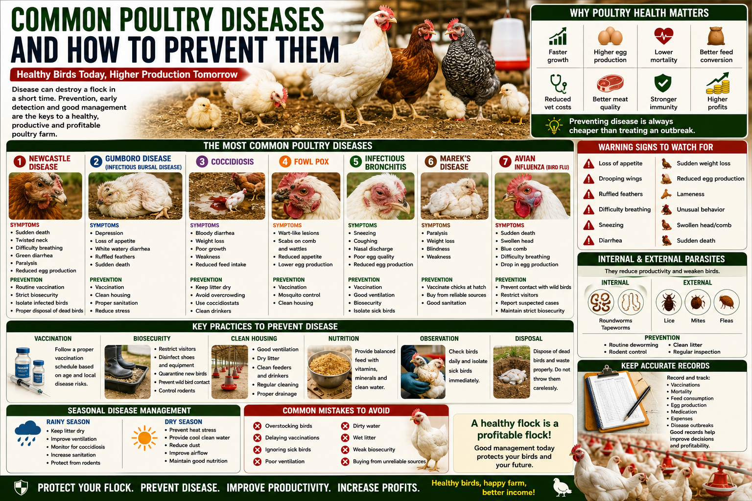 Common Poultry Diseases and How to Prevent Them