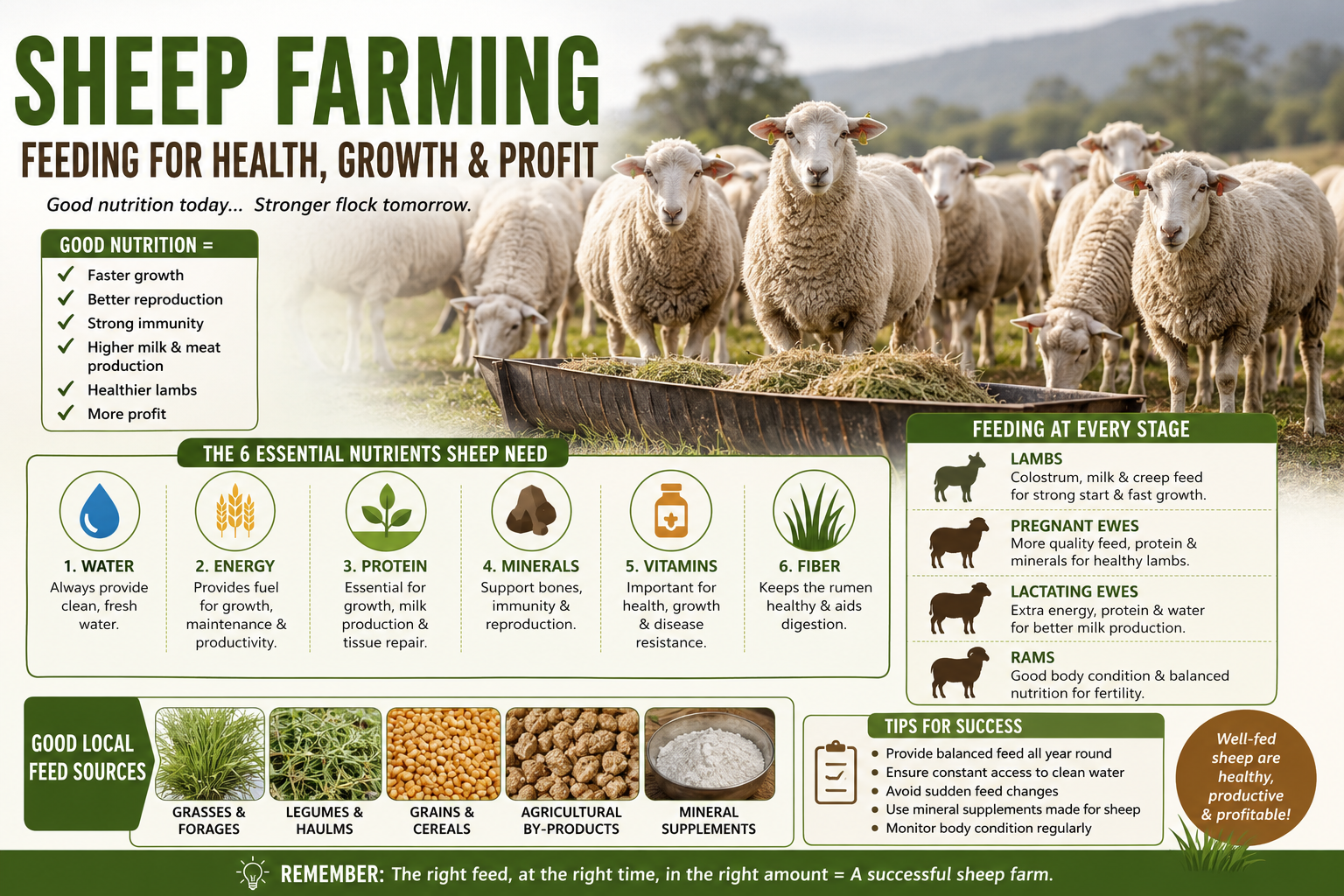 Understanding Sheep Nutrition: Feeding Your Flock for Better Health and Productivity