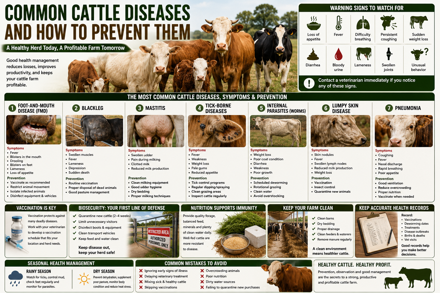 Common Cattle Diseases and How to Prevent Them