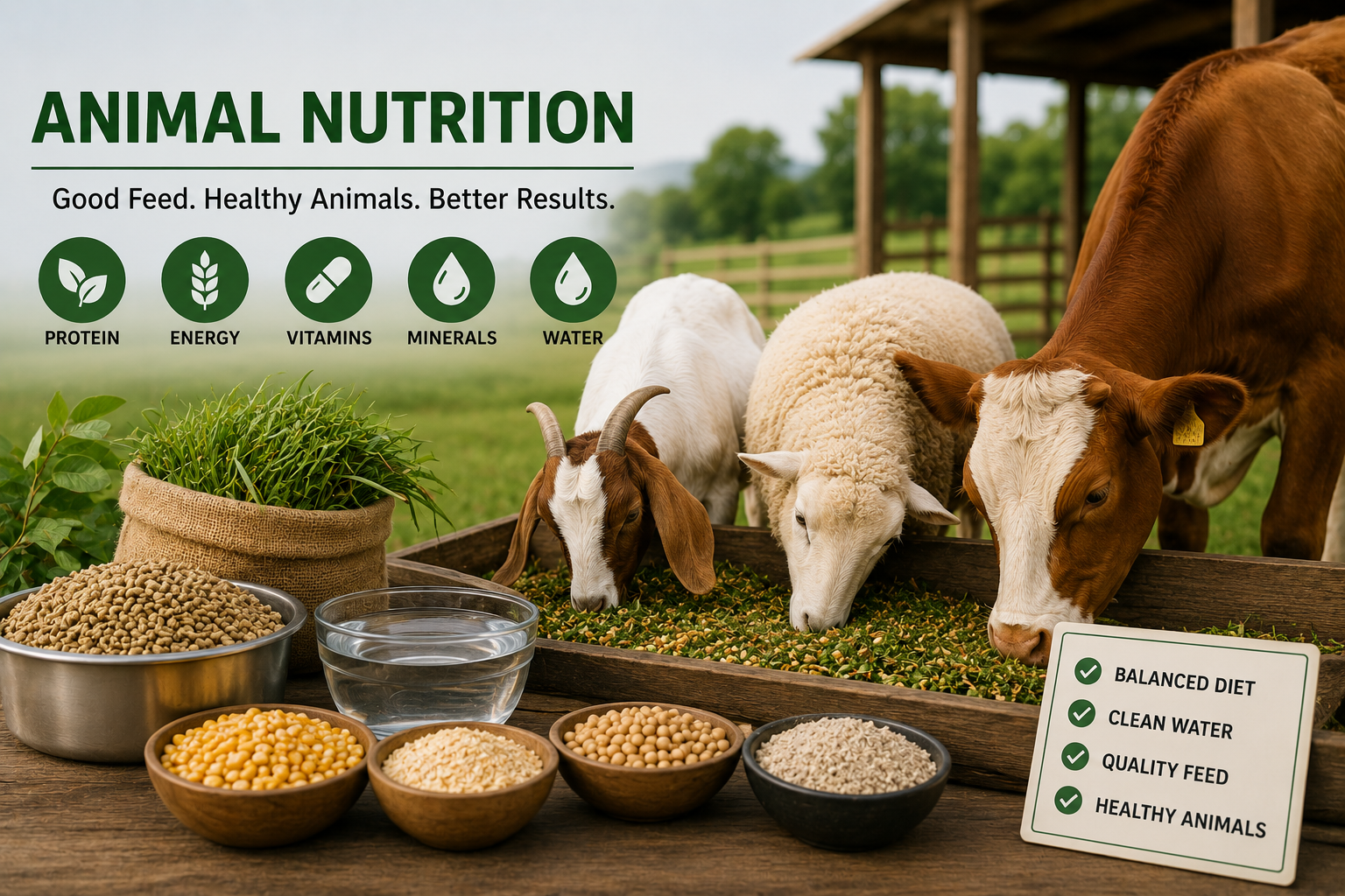 Animal Nutrition: The Key to Healthy, Productive Livestock