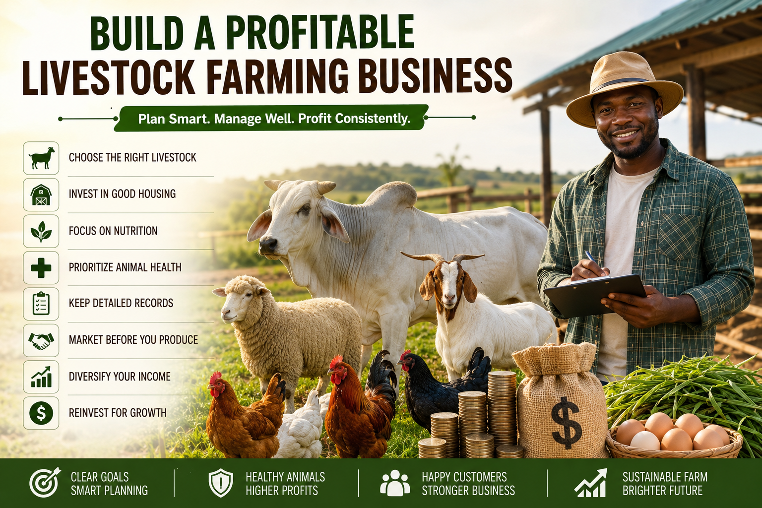 How to Build a Profitable Livestock Farming Business From Scratch